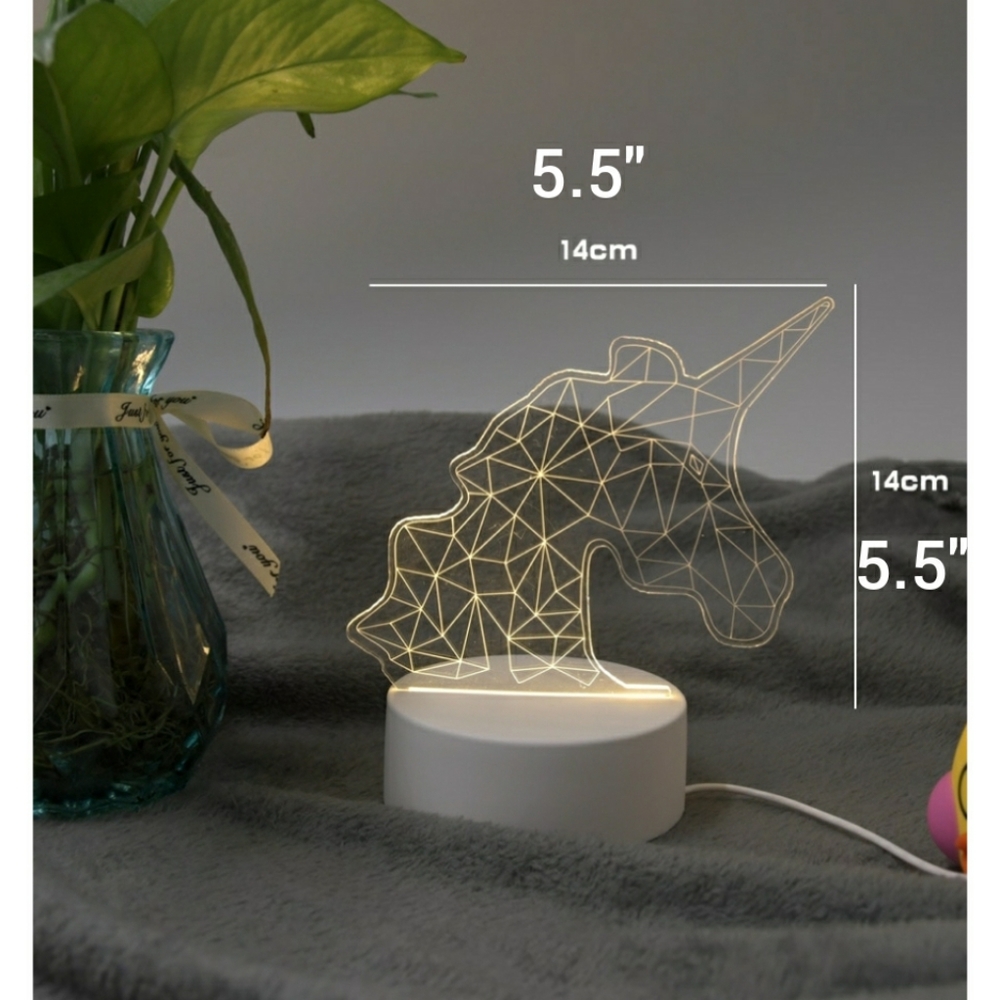 💚 Unicorn LED Night Light (USB) - Picture 2 of 5